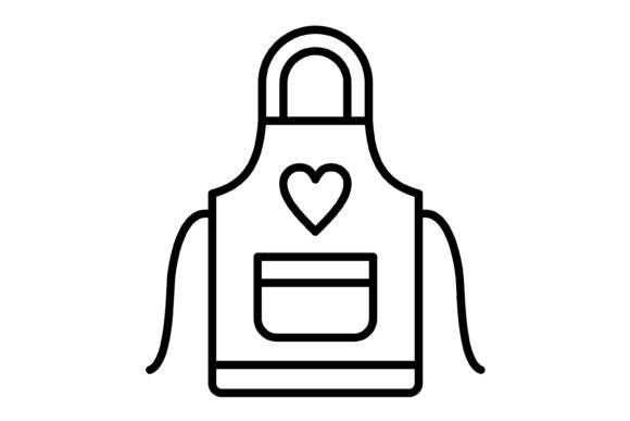Apron Outline Icon: A Flexible Asset for Modern Design