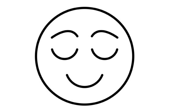 Calm Emoji Outline Icon: A Designer's Guide to Soothing Visuals
