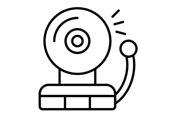 Fire Alarm Outline Icon: A Modern Design Essential