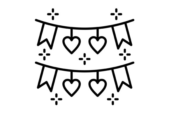 Garlands Outline Icon: Versatile Vectors for Modern Projects