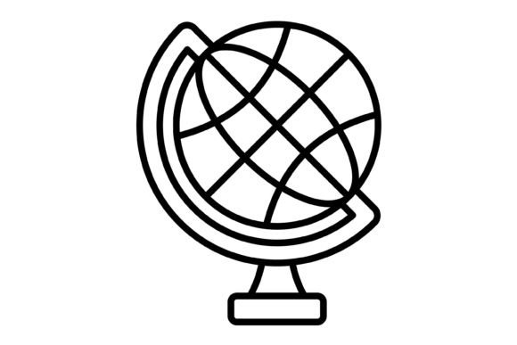 Globe Outline Icon: Your Go-To Vector for Global Design
