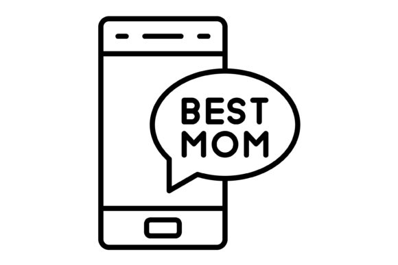 Mobile Phone Outline Icon: A Versatile Design Asset