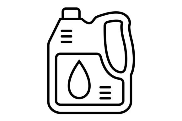 Oil Canister Outline Icon: A Versatile Asset for Modern Design