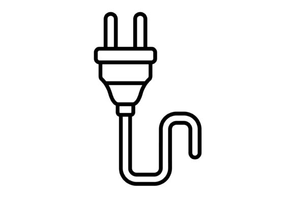 Plug Outline Icon: Modern Versatility for Your Digital Toolkit