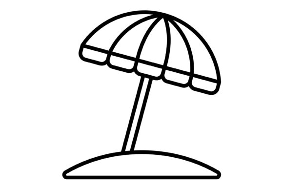 Practical Design with the Sun Umbrella Outline Icon