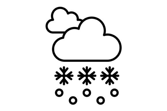 Snow Storm Outline Icon: A Modern Choice for Clean Branding