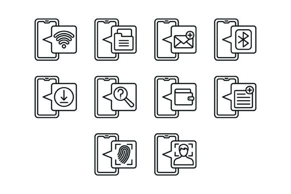 Streamline Your Interface: The 10 Mobile Apps Outline Icons Bundle