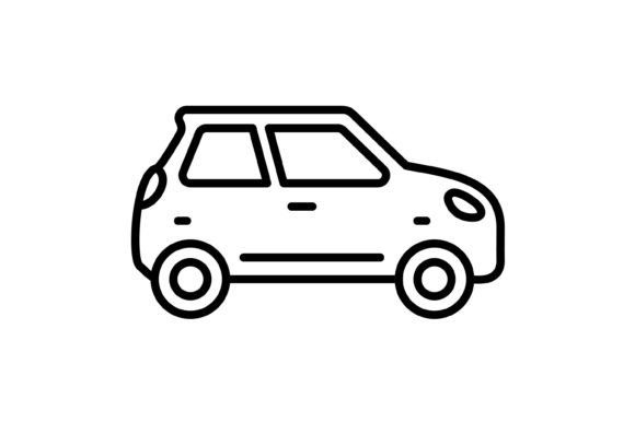Streamline Your Visual Language with the Car Outline Icon