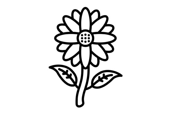 Sunflower Outline Icon: Your Go-To Design Asset for Any Project