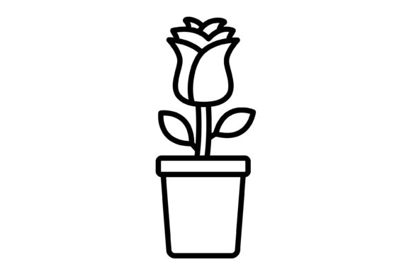 The Essential Flower Pot Outline Icon: A Designer's Guide