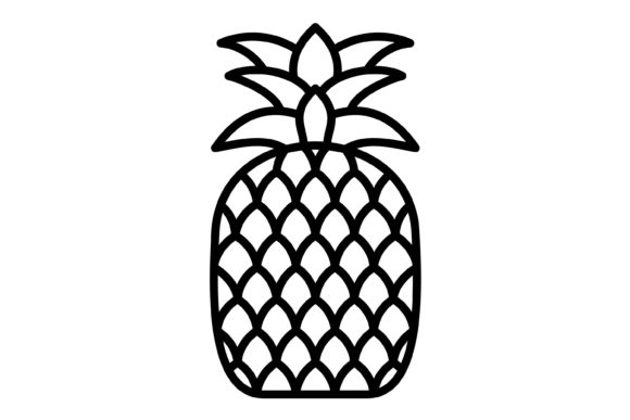 The Pineapple Outline Icon: A Modern Vector for Your Brand