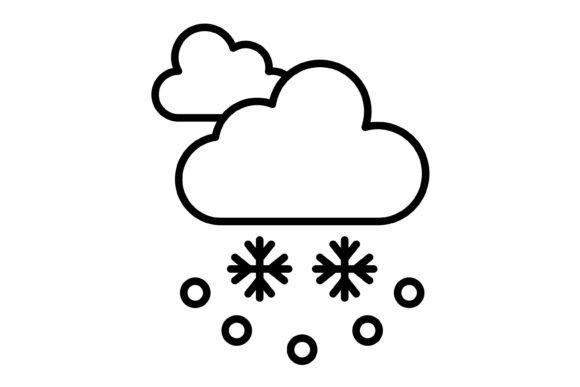 The Quiet Elegance of the Snowfall Outline Icon Set