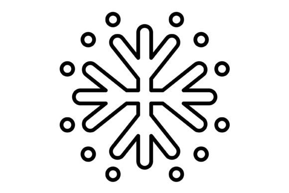 The Snowflake Outline Icon: A Designer's Winter Essential