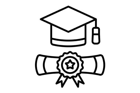 Using the Graduate Outline Icon for Modern Design Projects