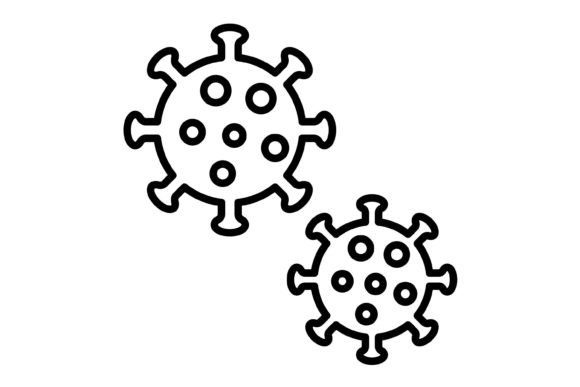 Virus Outline Icon: A Modern Visual for Digital and Print